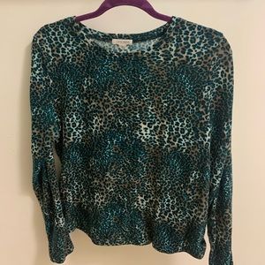 Queen London Cheetah Print Sweater